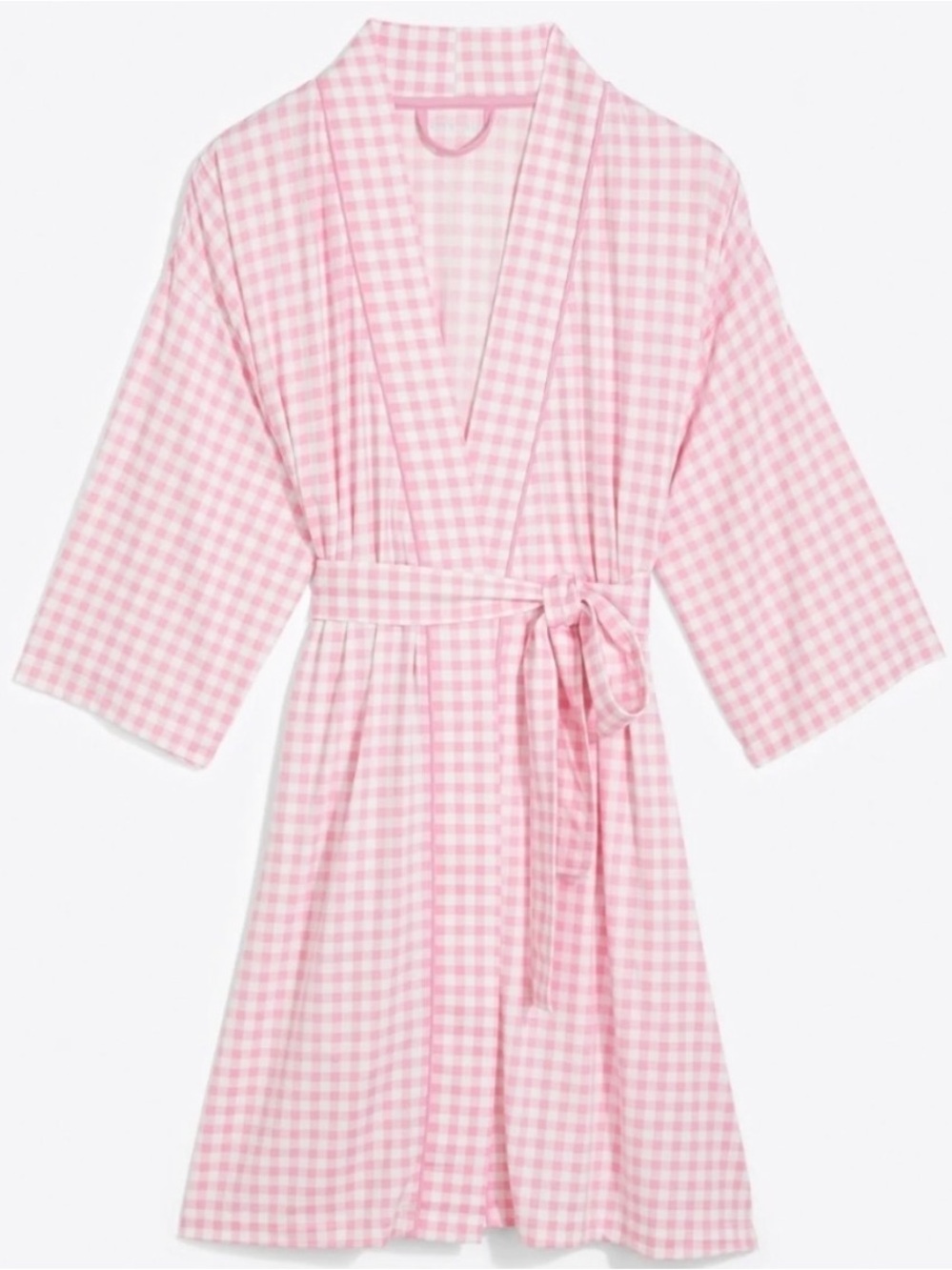 Draper James Louise Robe in Pink Gingham Size XS